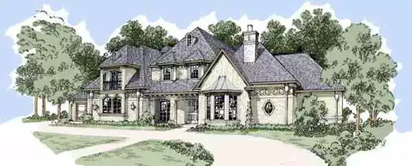 image of 2 story traditional house plan 5468